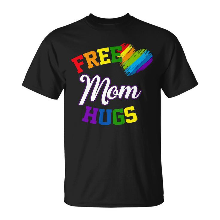 Free Mom Hugs Lgbt Gay Pride Heart Unisex T-Shirt