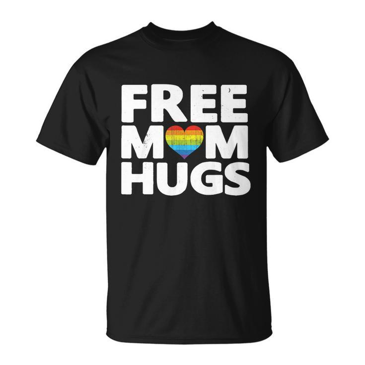 Free Mom Hugs Free Mom Hugs Rainbow Gay Pride T-shirt