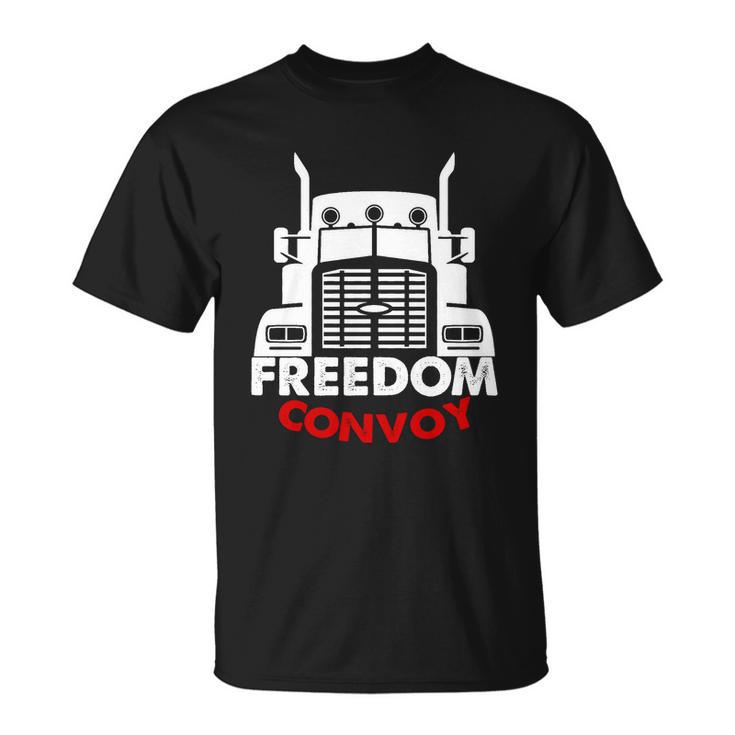 Freedom Convoy Support Truckers Tshirt Unisex T-Shirt