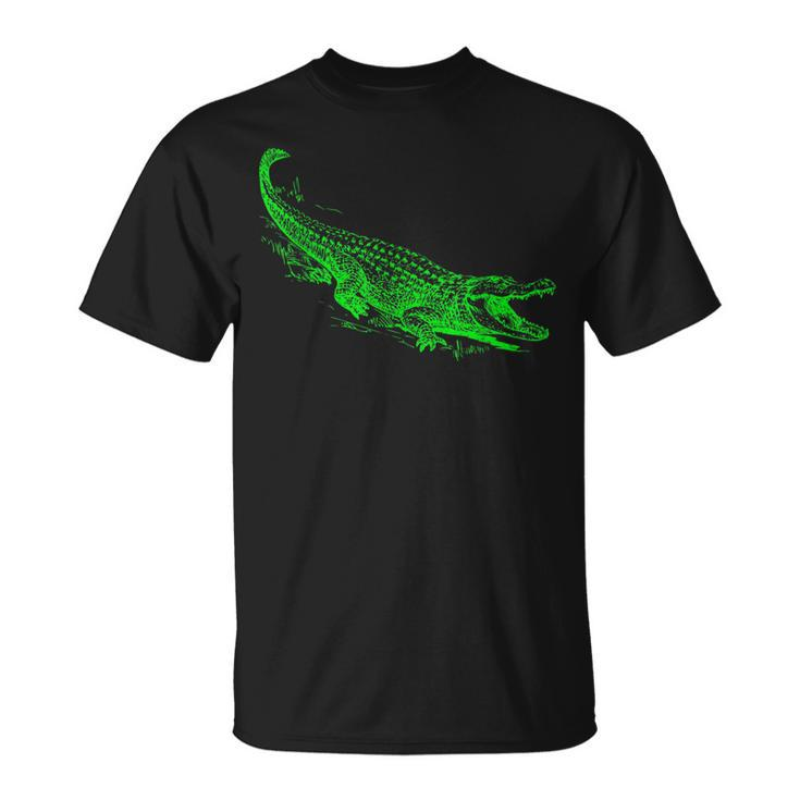 Fun Alligator Illustrative Graphic For And Boys Gator T-shirt