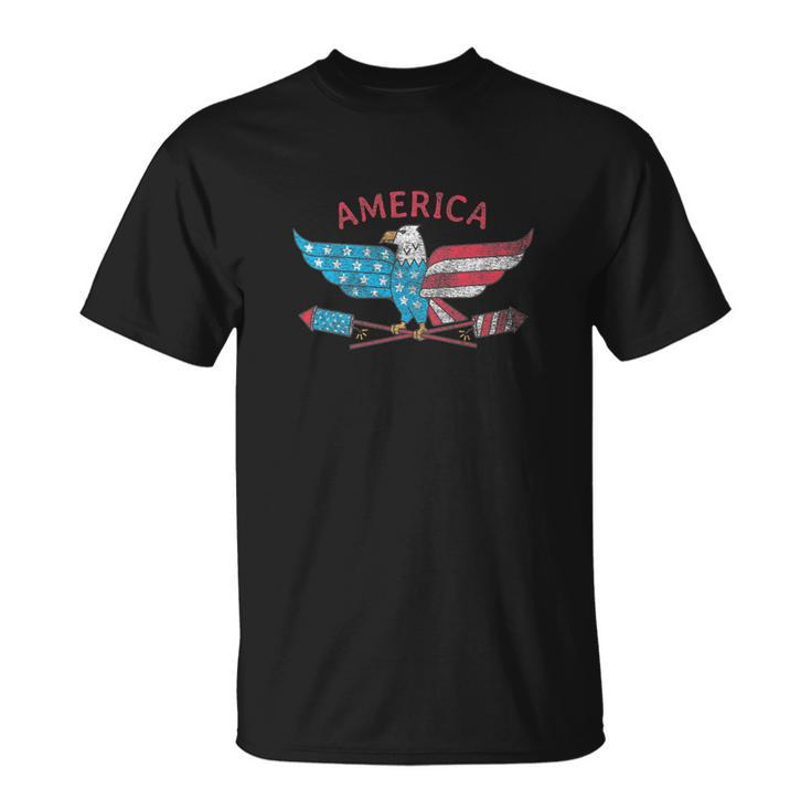 Funny 4Th Of July American Eagle Unisex T-Shirt