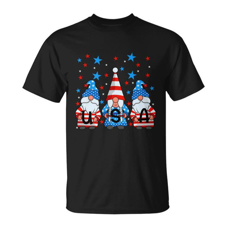 Funny 4Th Of July Gnomes Patriotic American Flag Cute Gnome Meaningful Gift Unisex T-Shirt