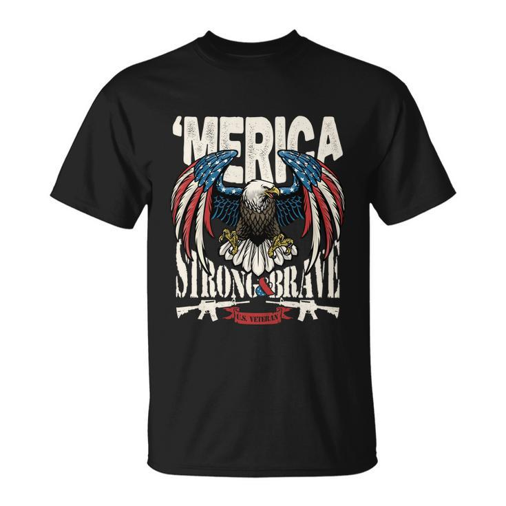 Funny 4Th Of July Usa Flag American Patriotic Eagle Gift Unisex T-Shirt