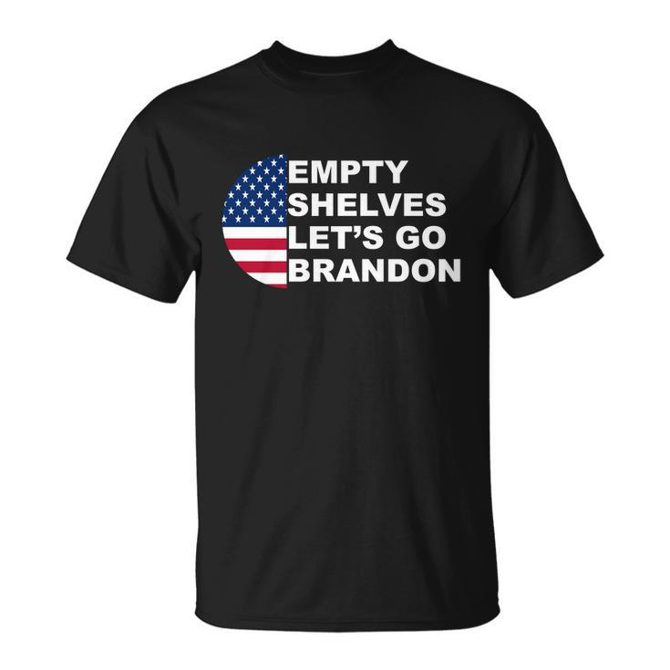Funny Anti Biden Empty Shelves Joe Lets Go Brandon Anti Biden Unisex T-Shirt