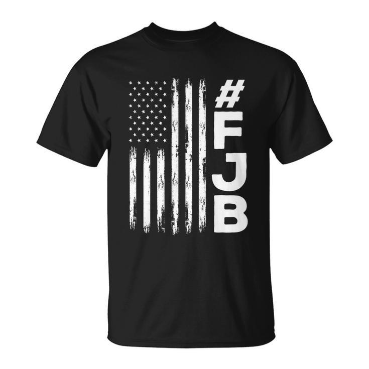 Funny Anti Biden Fjb Pro America Us Distressed Flag F Biden Fjb Unisex T-Shirt