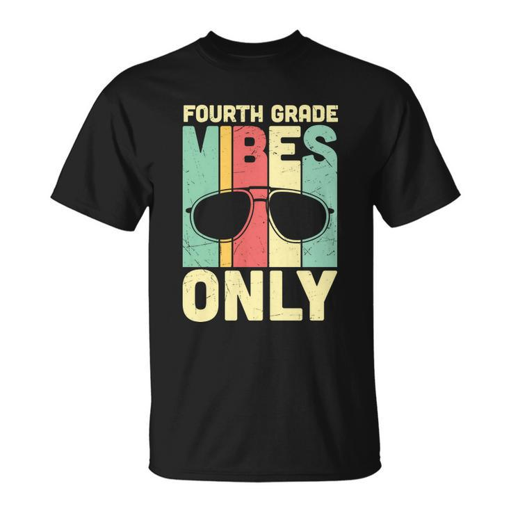 Funny Back To Schol Fourth Grade Vibes Only Unisex T-Shirt