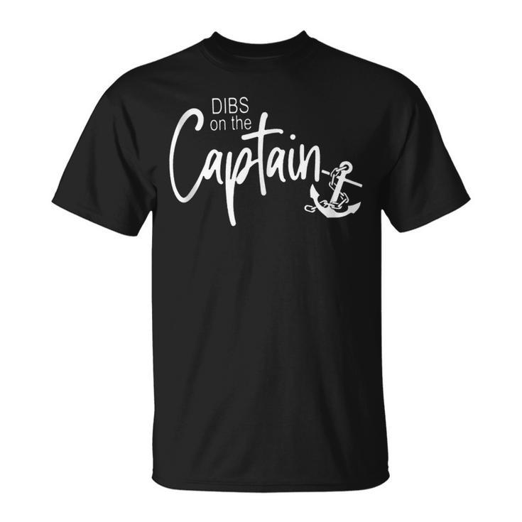 Funny Captain Wife Dibs On The Captain  V2 Unisex T-Shirt