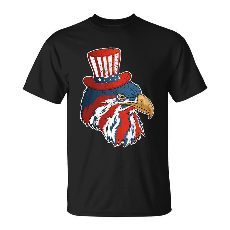 Funny Eagle Mullet 4Th Of July Cute Gift With American Flag Funny Gift Unisex T-Shirt