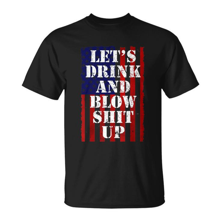 Funny Fireworks Shirts For Men Women Day Drinking 4Th July Unisex T-Shirt