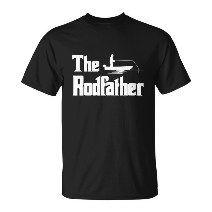 Funny Fishing For Fisherman Dad The Rodfather Unisex T-Shirt