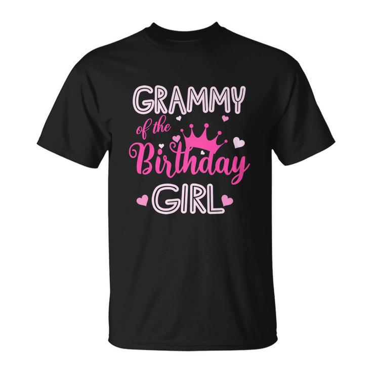 Funny Grammy Of The Birthday Girl Cute Pink Unisex T-Shirt