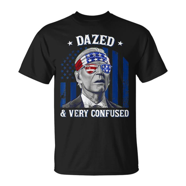 Funny Joe Biden Dazed And Very Confused 4Th Of July 2022  V3 Unisex T-Shirt