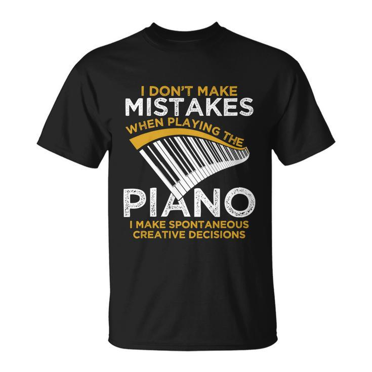Funny Keyboard Pianist Gifts Funny Music Musician Piano Gift Unisex T-Shirt