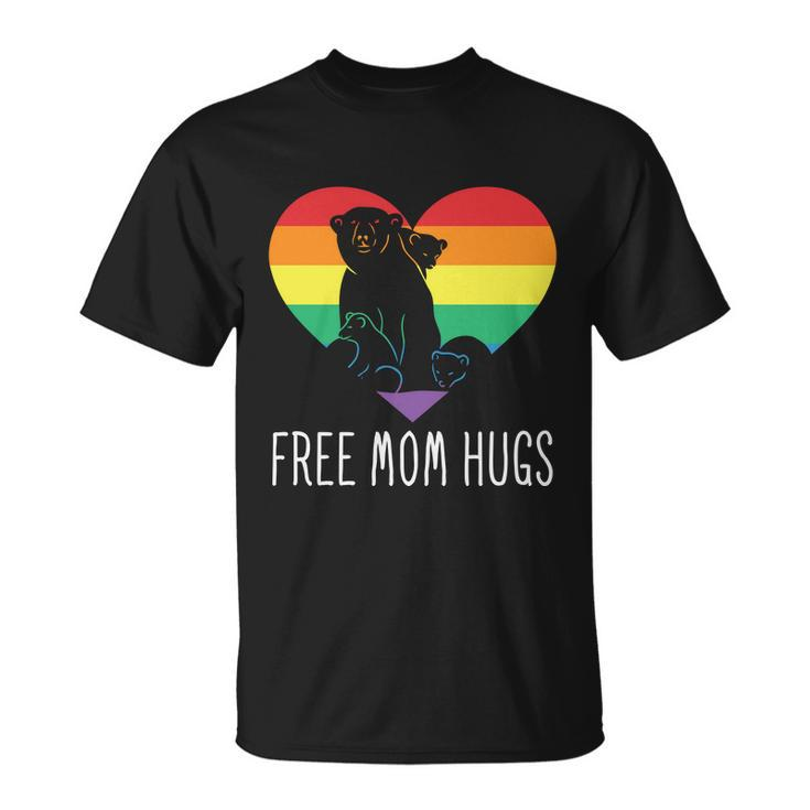 Funny Lgbt Free Mom Hugs Pride Month Unisex T-Shirt
