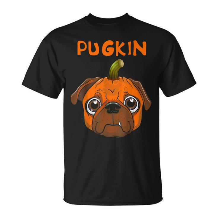 Funny Pugkin Pug Pumpkin Dog Lover Halloween Party Costume  Unisex T-Shirt