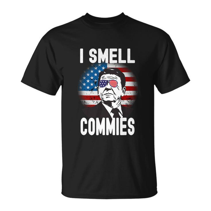 Funny Reagan Political Humor I Smell Commies Reaganomics Unisex T-Shirt