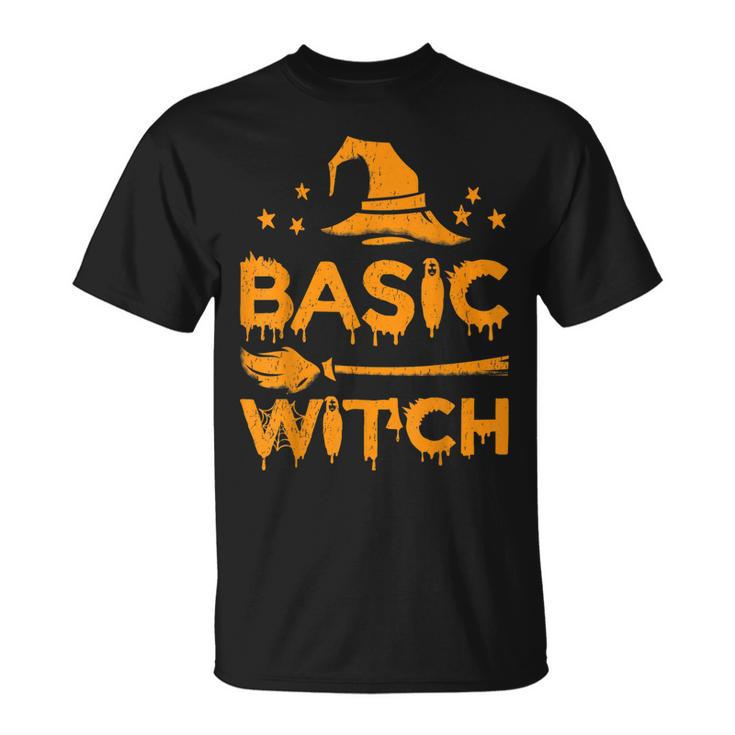 Funny Scary Basic Witch Halloween Costume  Unisex T-Shirt