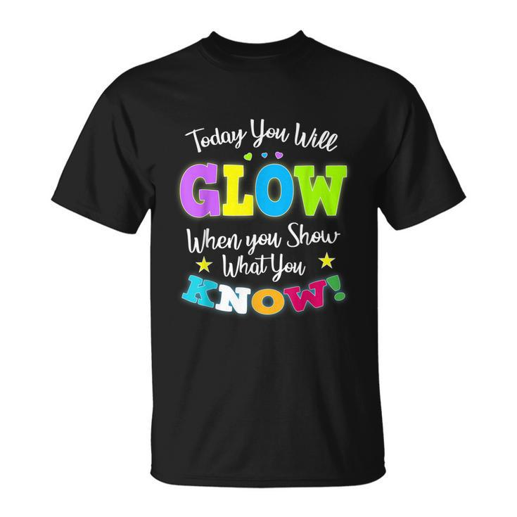 Funny Test Day Mode On Teacher Testing Ideas School Tshirt Unisex T-Shirt
