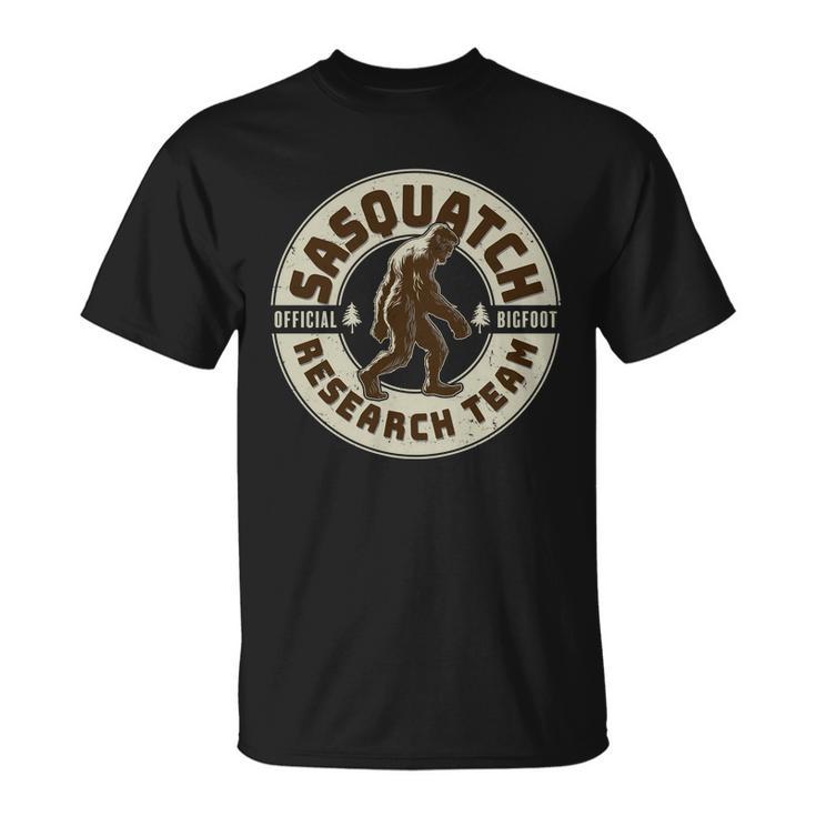 Funny Vintage Sasquatch Research Team Emblem Tshirt Unisex T-Shirt