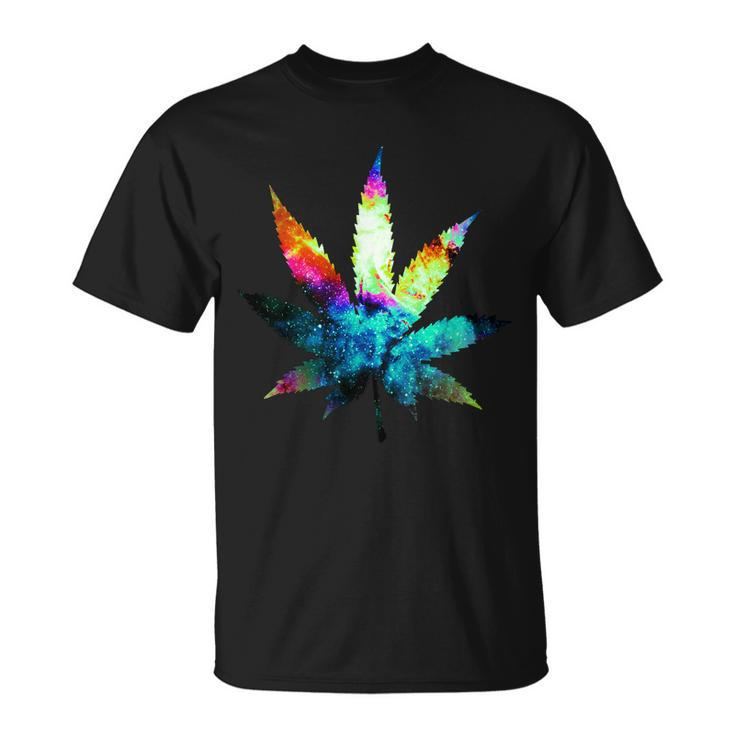 Galaxy Kush In Space Weed Unisex T-Shirt