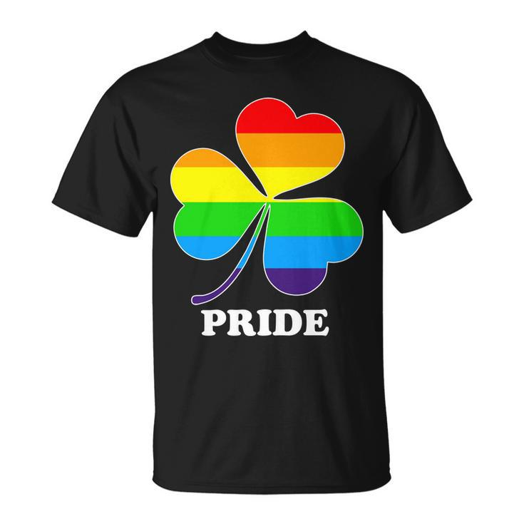 Gay Pride Cloverleaf Rainbow Tshirt Unisex T-Shirt