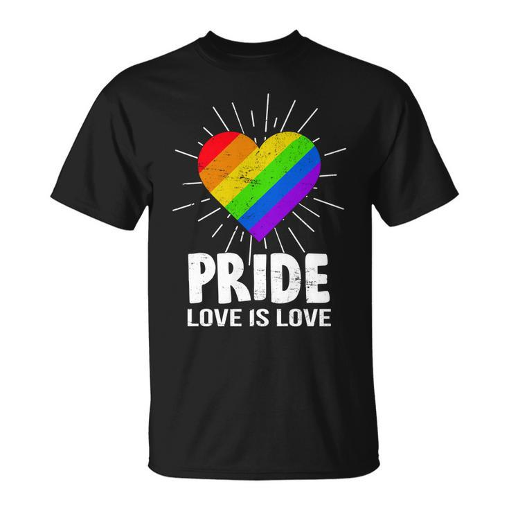 Gay Pride Love Is Love Lgbt Unisex T-Shirt