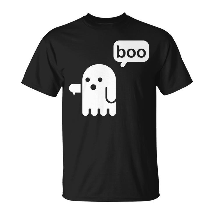 Ghost Boo Thumbs Down Unisex T-Shirt