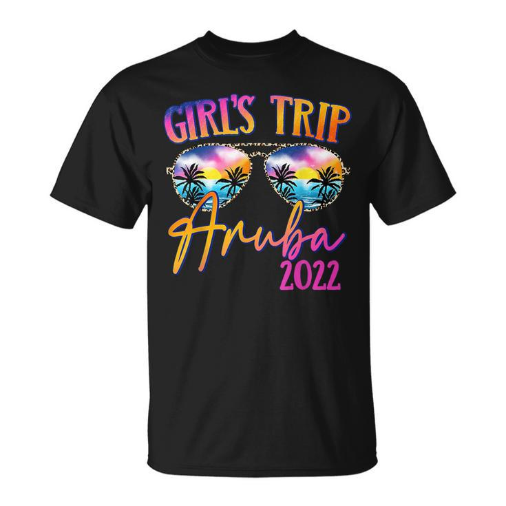 Girls Trip Aruba 2022 Sunglasses Summer Matching Group  V2 Unisex T-Shirt