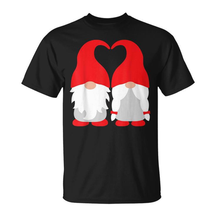 Gnomes Valentines Day Couple Matching - Gnomes Valentines Men Women T-shirt Graphic Print Casual Unisex Tee