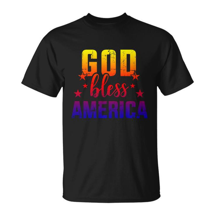 God Bless America For Independence Day On 4Th Of July Pride Cool Gift Unisex T-Shirt