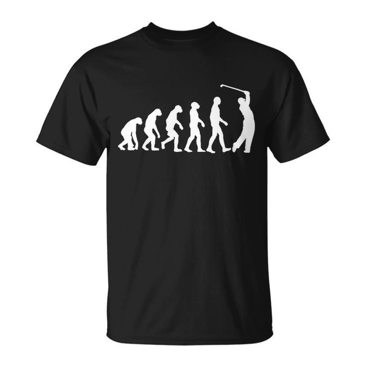 Golf Evolution Funny Golfer Unisex T-Shirt