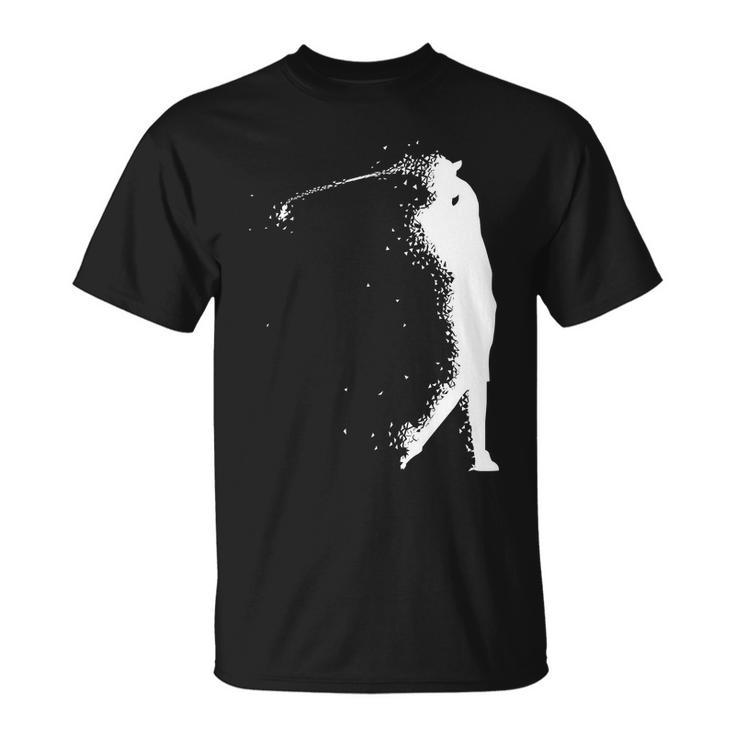 Golf Swing Splatter Golfer Logo Tshirt Unisex T-Shirt