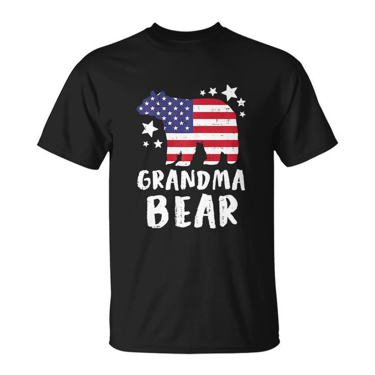 Grandma Bear Grandmother Funny 4Th Of July Unisex T-Shirt