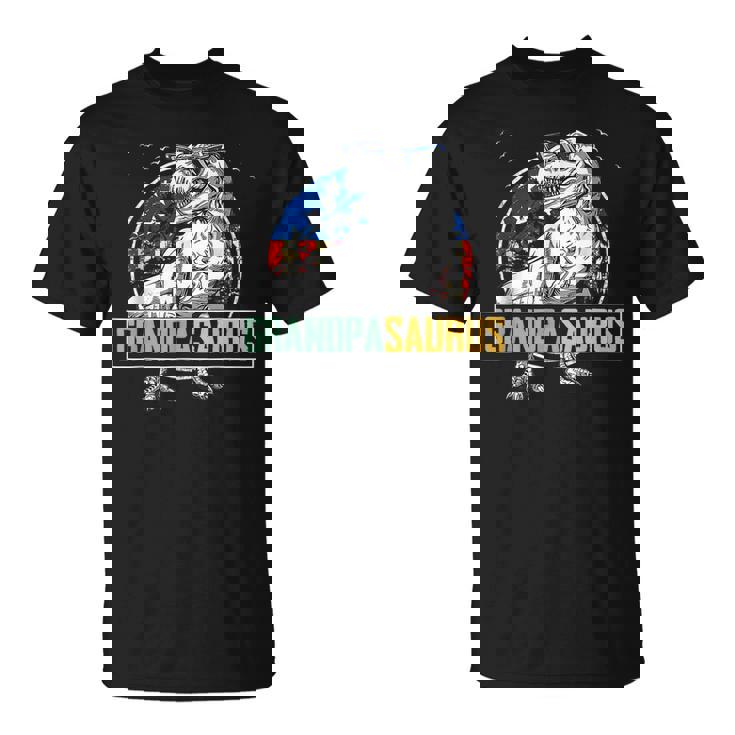 Grandpa Saurus Dinosaur Rex American Flag Matching T-shirt Grandpa Saurus Dinosaur Rex American Flag Matching T-shirt