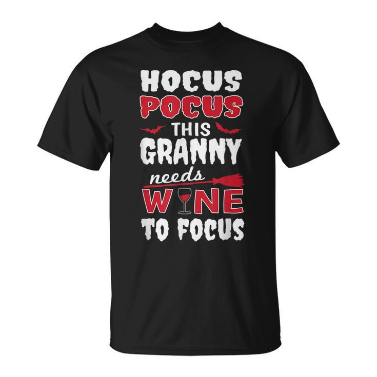 Granny Hocus Pocus Wine Halloween  Unisex T-Shirt