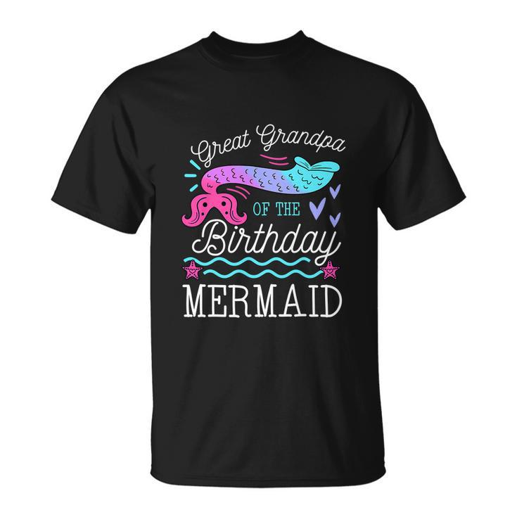 Great Grandpa Of The Birthday Mermaid Unisex T-Shirt