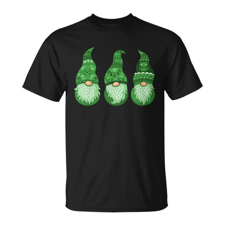 Green Ugly Sweater Irish Gnomes St Patricks Day Unisex T-Shirt