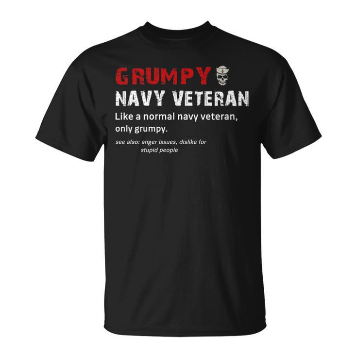 Grumpy Navy Veteran Unisex T-Shirt