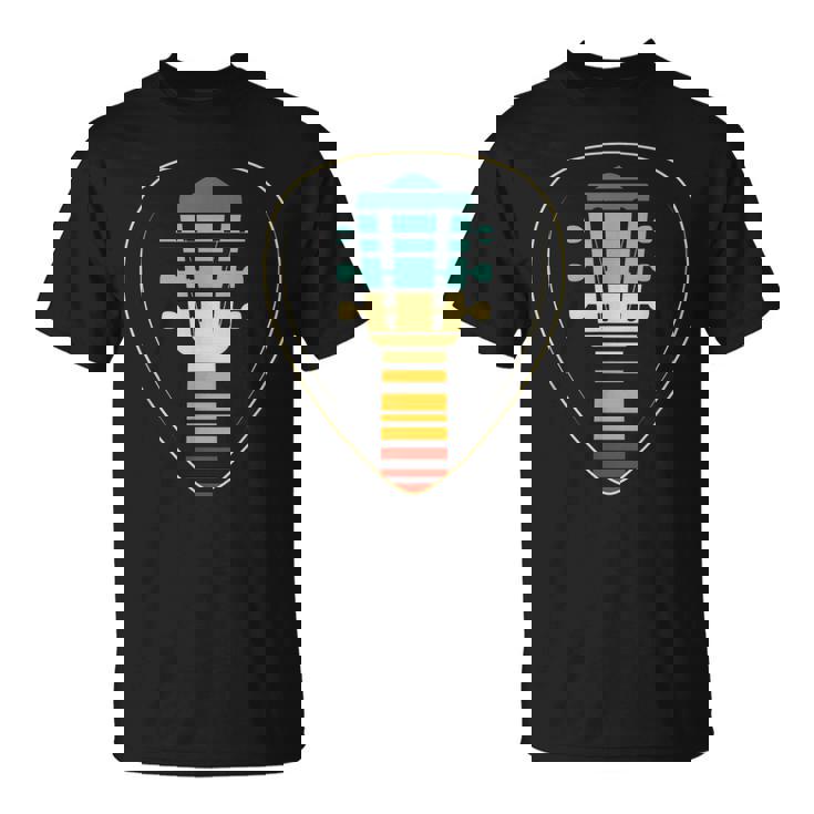Guitar Pick Guitarist Acoustic Guitar Player Musician Retro T-shirt