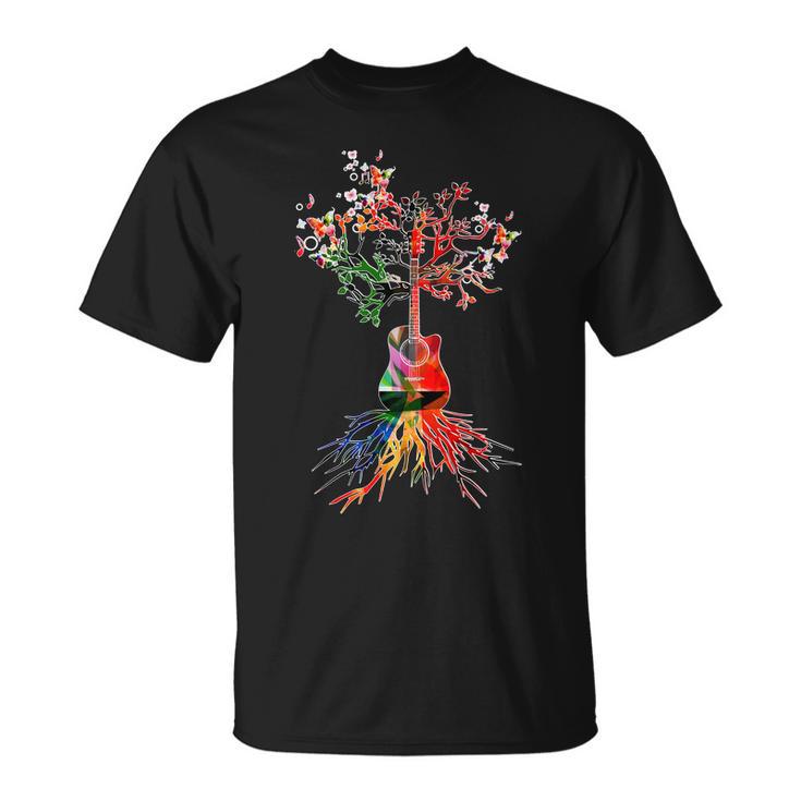 Guitar Roots Tree Of Life Tshirt Unisex T-Shirt