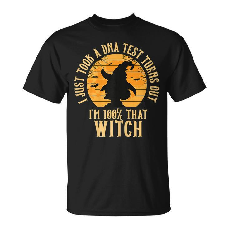 Halloween Witch Motif I Am 100% That Witch Unisex T-Shirt