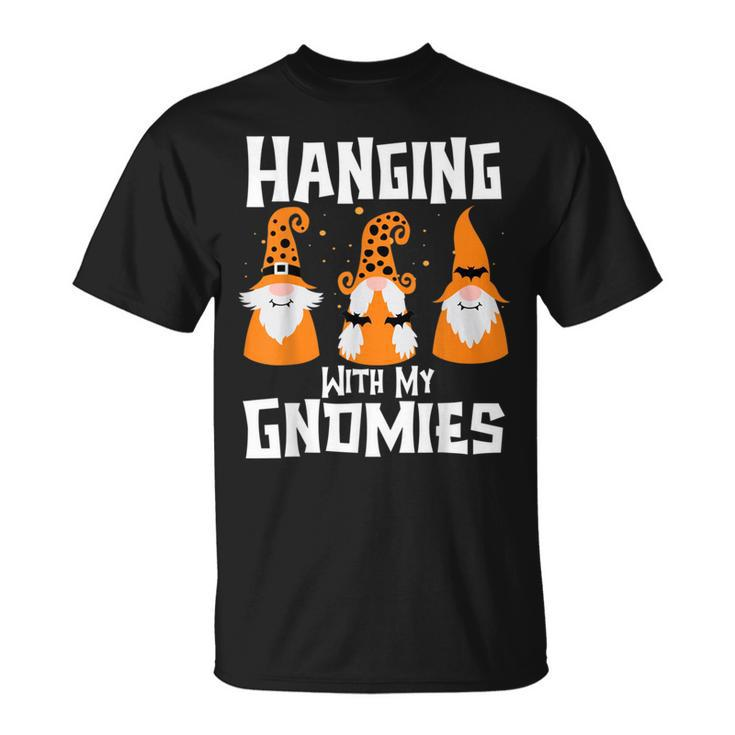 Hanging With My Gnomies Three Gnomes Halloween Costumes Boys T-shirt