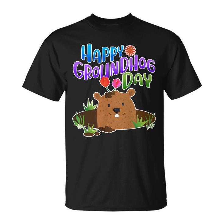 Happy Groundhog Day Tshirt V2 Unisex T-Shirt