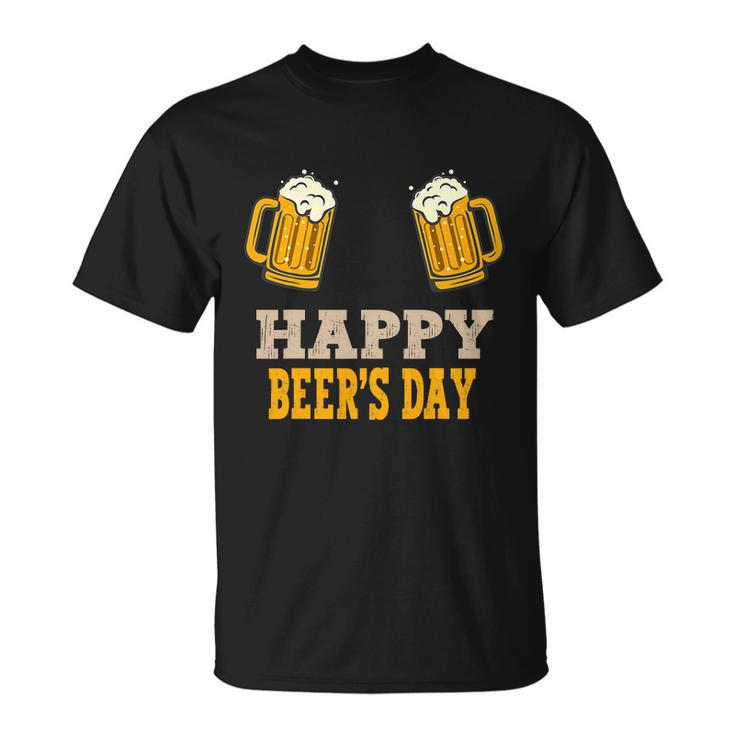 Happy National Beers Day Funny Graphic Art Beer Drinking Unisex T-Shirt
