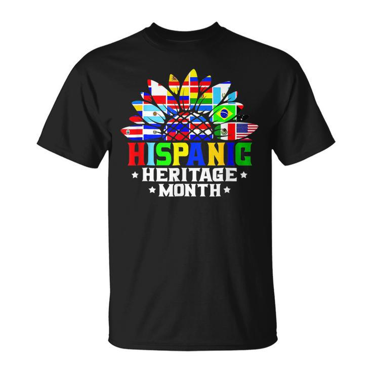 Happy National Hispanic Heritage Month Decoration Flags T-shirt