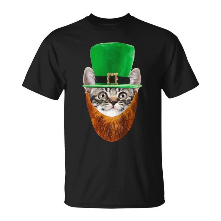 Happy St Catricks Day Funny Cat Ginger Beard St Patricks Day Tshirt Unisex T-Shirt