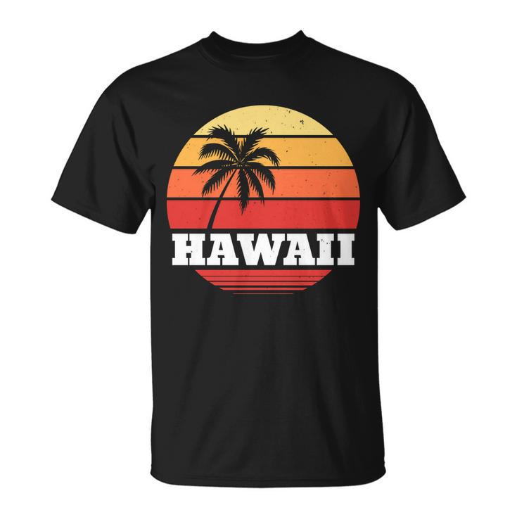 Hawaii Retro Sun Tshirt V2 Unisex T-Shirt