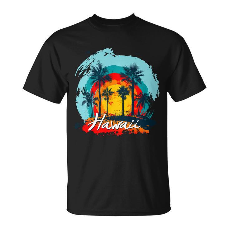 Hawaii Tropical Sunset Unisex T-Shirt