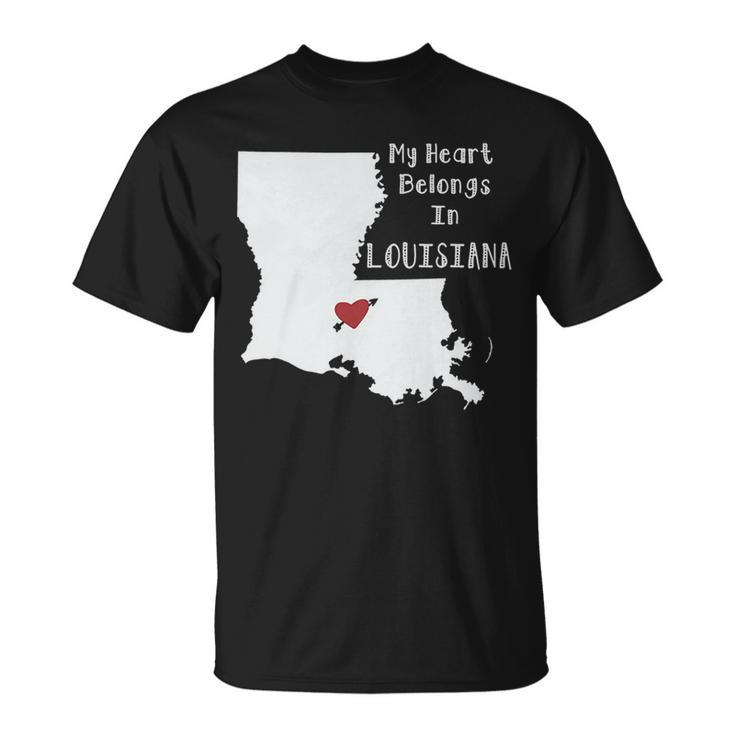 My Heart Belongs In Louisiana T-Shirt