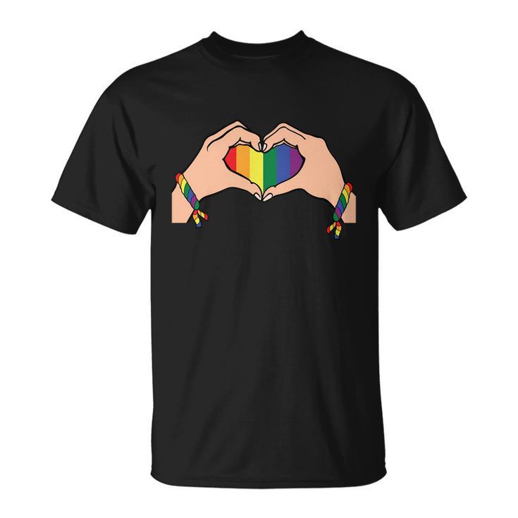 Heart Lgbt Gay Pride Lesbian Bisexual Ally Quote Unisex T-Shirt